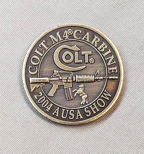 2004 AUSA M4 Carbine Coin – The Colt AR-15 Resource