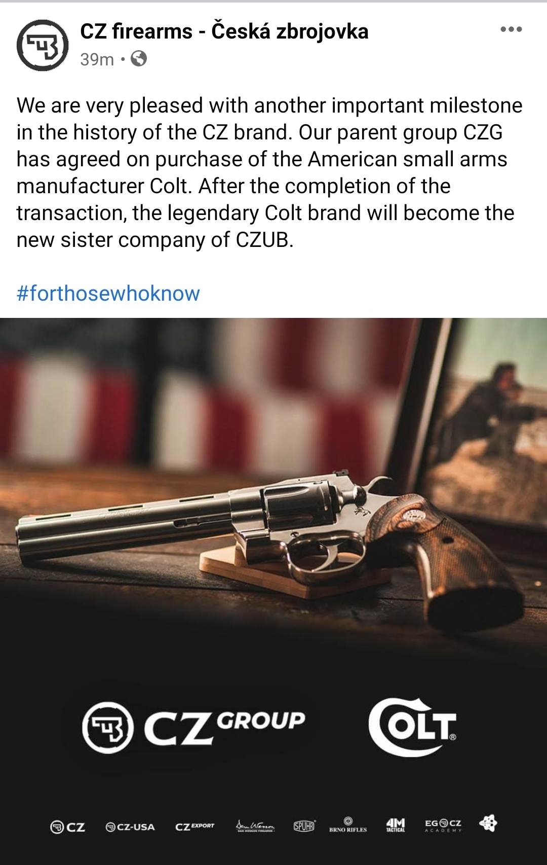 CZ Agrees To Colt Purchase Terms. – The Colt AR-15 Resource