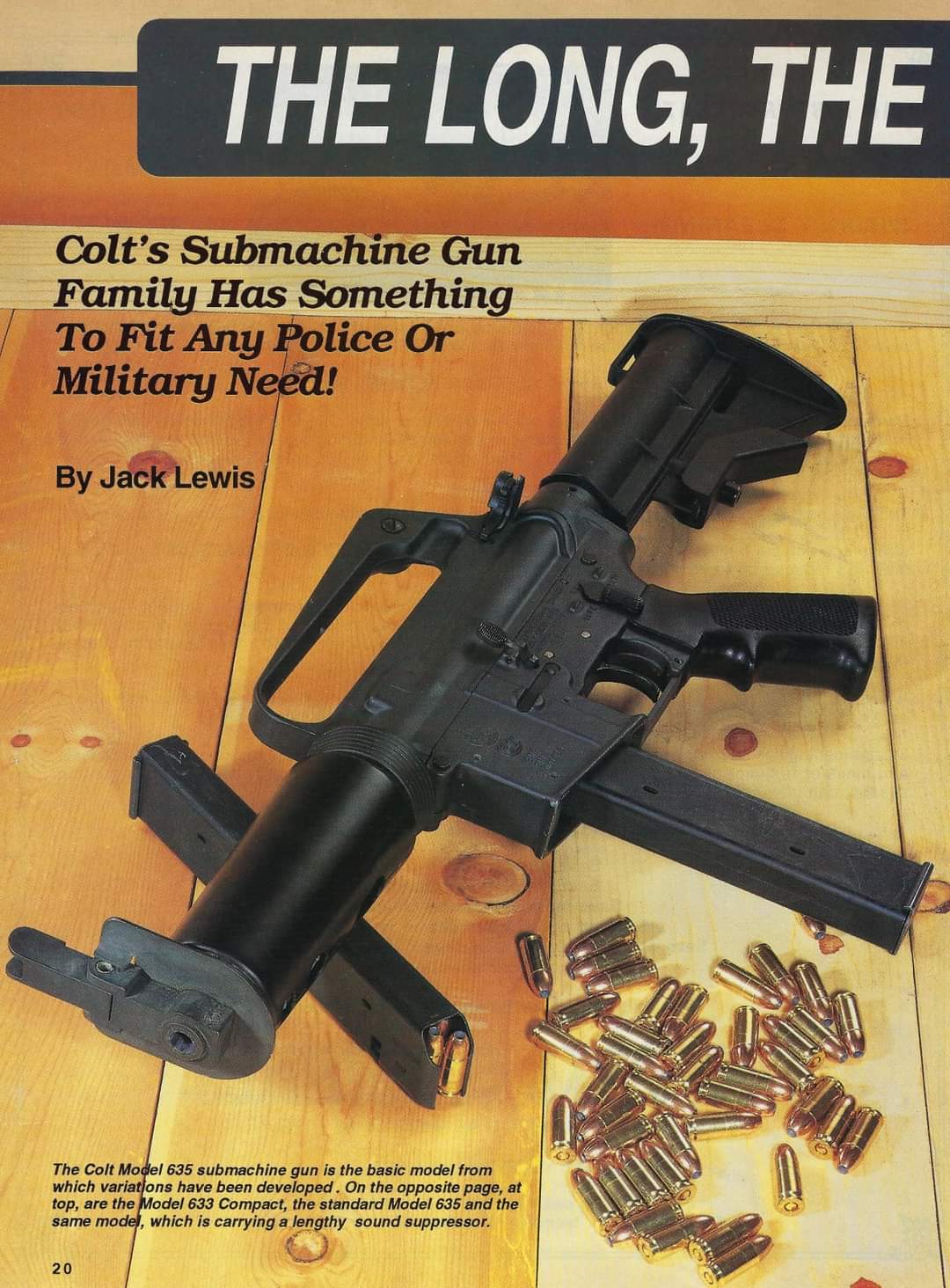 Colt Sub-Machine Gun Family…Gun World May 1993 – The Colt AR-15